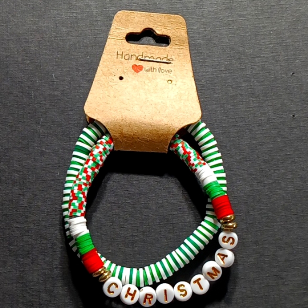 Lauriyana's handmade Christmas bracelets: Golden Christmas